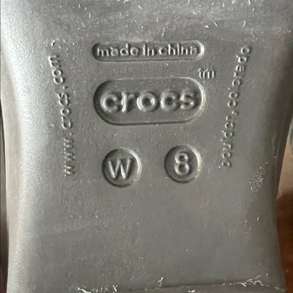 Crocs Women's Size 8 Cobbler Eva Faux Fur Lined Clogs Platform Taupe - Picture 8 of 10